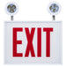 SATCO/NUVO Combination Exit Sign/Emergency Light Chicago Approved White Housing 120-277V 90-Minute Backup Single Face Surface Mounting Remote Capable (67-311)