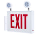 SATCO/NUVO Combination Exit Sign/Emergency Light Chicago Approved White Housing 120-277V 90-Minute Backup Single Face Surface Mounting Remote Capable (67-311)