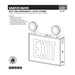 SATCO/NUVO Combination Exit Sign/Emergency Light Chicago Approved White Housing 120-277V 90-Minute Backup Single Face Surface Mounting Remote Capable (67-311)