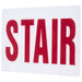 SATCO/NUVO Exit Sign Panel Accessory White Glass Panel Red STAIR Signage No Arrows For Use 67-310 & 67-311 (67-324)