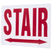 SATCO/NUVO Exit Sign Panel Accessory White Glass Panel Red STAIR Signage Double Direction Arrow For Use 67-310 & 67-311 (67-327)
