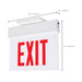 SATCO/NUVO Edge Lit Exit Sign Chicago Approved White Housing 120-277V 90-Minute Backup Single Face Surface Mounting (67-340)