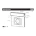 SATCO/NUVO Edge Lit Exit Sign Chicago Approved White Housing 120-277V 90-Minute Backup Double Face Surface Mounting (67-341)