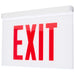 SATCO/NUVO Edge Lit Exit Sign Chicago Approved White Housing 120-277V 90-Minute Backup Double Face Recessed Ceiling And Wall Mounting (67-351)