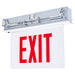 SATCO/NUVO Edge Lit Exit Sign Chicago Approved White Housing 120-277V 90-Minute Backup Double Face Recessed Ceiling And Wall Mounting (67-351)