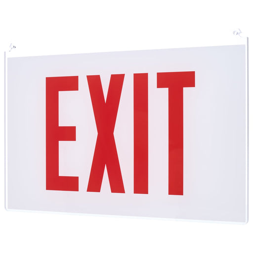 SATCO/NUVO Edge Lit Exit Sign Panel Accessory White Single-Face Plastic Panel Red EXIT Signage No Arrows For Use With 67-340/67-341/67-350/67-351 (67-360)