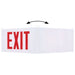 SATCO/NUVO Edge Lit Exit Sign Panel Accessory White Single-Face Plastic Panel Red EXIT Signage No Arrows For Use With 67-340/67-341/67-350/67-351 (67-360)