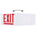 SATCO/NUVO Edge Lit Exit Sign Panel Accessory White Single-Face Plastic Panel Red EXIT Signage Right Direction Arrow For Use With 67-340/67-341/67-350/67-351 (67-361)