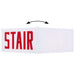 SATCO/NUVO Edge Lit Exit Sign Panel Accessory White Single-Face Plastic Panel Red STAIR Signage No Arrows For Use With 67-340/67-341/67-350/67-351 (67-364)