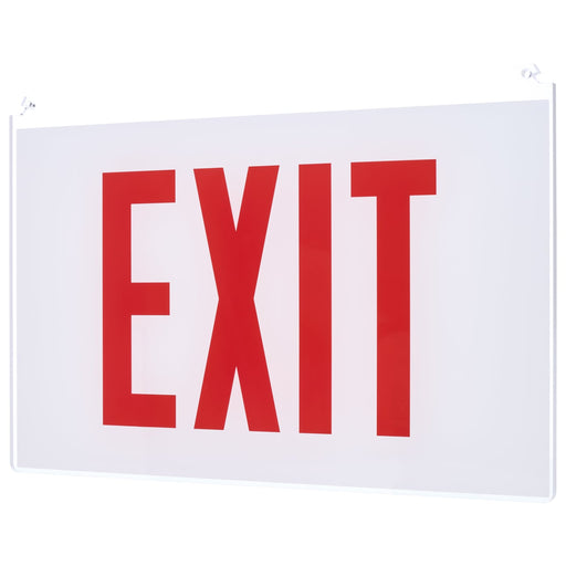 SATCO/NUVO Edge Lit Exit Sign Double-Sided Panel Accessory White Double-Face Plastic Panel Red EXIT Signage No Arrows For Use With 67-340/67-341/67-350/67-351 (67-370)