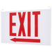 SATCO/NUVO Edge Lit Exit Sign Double-Sided Panel Accessory White Double-Face Plastic Panel Red EXIT Signage Right/Left Direction Arrows Use With 67-340/67-341/67-350/67-351 (67-371)