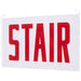 SATCO/NUVO Edge Lit Exit Sign Double-Sided Panel Accessory White Double-Face Plastic Panel Red STAIR Signage No Arrows For Use With 67-340/67-341/67-350/67-351 (67-373)