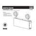 SATCO/NUVO Emergency Light Chicago Approved White Housing 120-277V 90-Minute Backup Dual Head Surface Mounting (67-380)