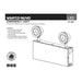 SATCO/NUVO Emergency Light Chicago Approved White Housing 120-277V 90-Minute Backup Dual Head Surface Mounting Remote Capable (67-381)