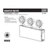 SATCO/NUVO Emergency Light Chicago Approved White Housing 120-277V 90-Minute Backup Triple Head Surface Mounting (67-382)