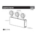 SATCO/NUVO Emergency Light Chicago Approved White Housing 120-277V 90-Minute Backup Triple Head Surface Mounting (67-382)