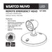 SATCO/NUVO Remote Emergency Light Chicago Approved White Housing Single Head 6VDC 1.5W Compatible With 67-311 (67-395)