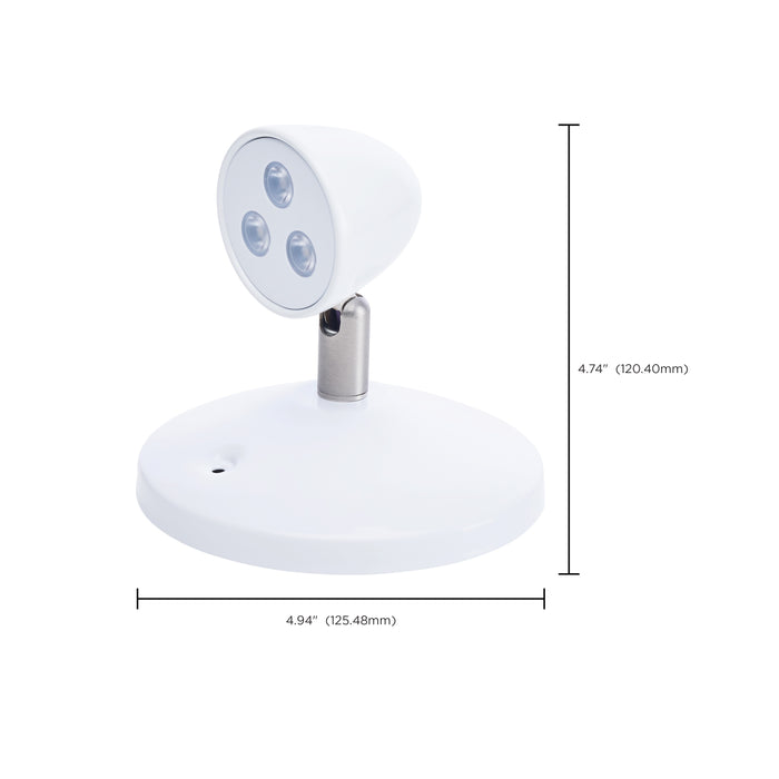 SATCO/NUVO Remote Emergency Light Chicago Approved White Housing Single Head 6VDC 1.5W Compatible With 67-311 (67-395)