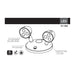 SATCO/NUVO Remote Emergency Light Chicago Approved White Housing Dual Head 6VDC 3.0W Compatible With 67-311 (67-396)