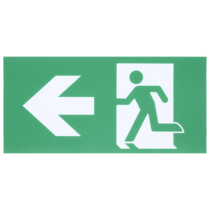 SATCO/NUVO Running Man Green Combo Exit Sign/Emergency Light 120-347V 2-Hour Backup Single/Dual Face Universal Mounting Thermoplastic (67-510)