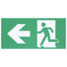 SATCO/NUVO Running Man Green Combo Exit Sign/Emergency Light 120/347V 90-Minute Backup Single/Dual Face Universal Mounting Thermoplastic Remote-Capable (67-512)