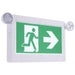 SATCO/NUVO Running Man Green Combo Exit Sign/Emergency Light 120/347V 90-Minute Backup Single/Dual Face Universal Mounting Thermoplastic Remote-Capable (67-512)