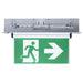 SATCO/NUVO Running Man Green Edge Lit Exit Sign 120-347V 2-Hour Backup Single/Dual Face Universal Surface Or Recessed Mounting Pivoting Panel (67-530)