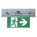 SATCO/NUVO Running Man Green Combo Edge Lit Exit Sign/Emergency Light 120-347V 2-Hour Backup Single/Dual Face Premium Flush Recessed Mounting High Output Lamps (67-551)