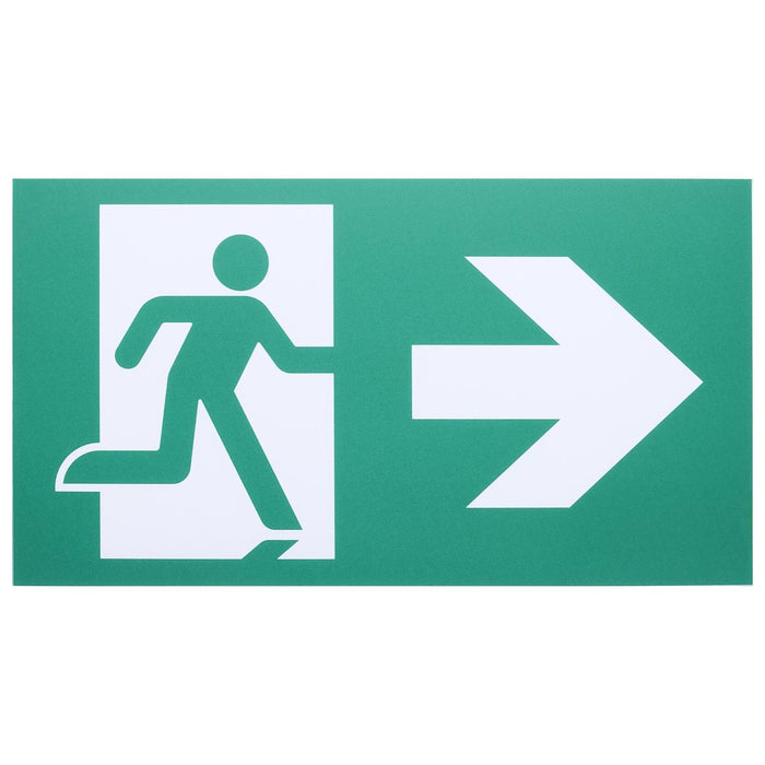 SATCO/NUVO Running Man Green Exit Sign 120/347V 2-Hour Backup Single/Dual Face Universal Mounting Wet Location Low Temperature (67-561)