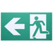 SATCO/NUVO Running Man Green Combo Exit Sign/Emergency Light 120/347V 2-Hour Backup Single/Dual Face Universal Mounting Wet Location (67-570)