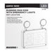 SATCO/NUVO Running Man Green Combo Exit Sign/Emergency Light 120/347V 2-Hour Backup Single/Dual Face Universal Mounting Wet Location (67-570)