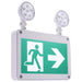 SATCO/NUVO Running Man Green Combo Exit Sign/Emergency Light 120/347V 2-Hour Backup Single/Dual Face Universal Mounting Wet Location Remote-Capable (67-571)