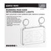 SATCO/NUVO Running Man Green Combo Exit Sign/Emergency Light 120/347V 2-Hour Backup Single/Dual Face Universal Mounting Low Temperature Remote-Capable (67-573)