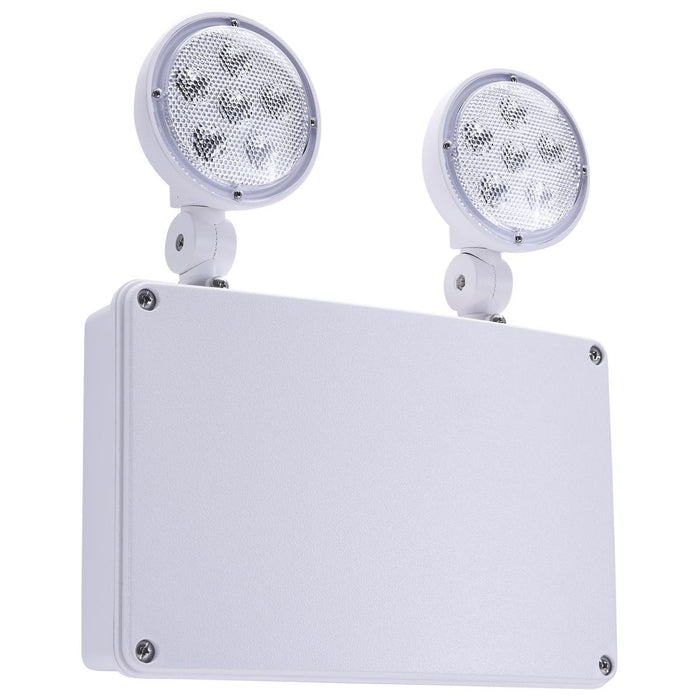 SATCO/NUVO Emergency Light 120-347V 2-Hour Backup Universal Mounting Wet Location Low Temperature (67-581)