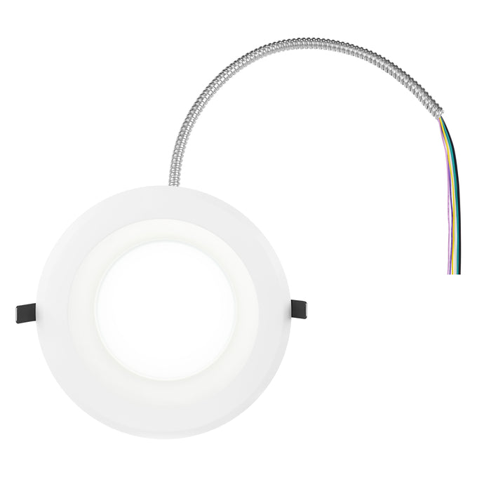 Sylvania RT8S1500UNVD9SC3WH 8 Inch LED Retrofit Downlight Wattage/CCT Selectable 9W/12W/15W 2700K/3000K/3500K/4000K/5000K 120-277V 90 CRI 0-10V Dimming White (67688)
