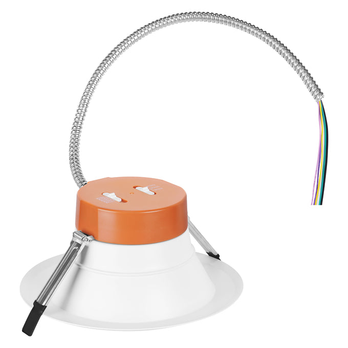 Sylvania RT8S1500UNVD9SC3WH 8 Inch LED Retrofit Downlight Wattage/CCT Selectable 9W/12W/15W 2700K/3000K/3500K/4000K/5000K 120-277V 90 CRI 0-10V Dimming White (67688)