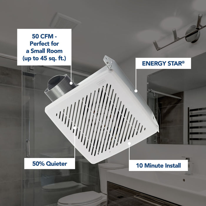 Broan-NuTone 50 CFM Energy Star Louvered Grille Ventilation Fan 20 Sones (688ES)