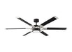 Generation Lighting Loft 62 Inch LED Ceiling Fan Midnight Black Finish (6LFR62MBKD)