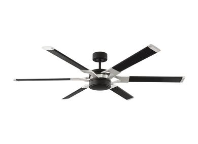 Generation Lighting Loft 62 Inch LED Ceiling Fan Midnight Black Finish (6LFR62MBKD)