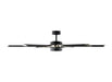 Generation Lighting Loft 62 Inch LED Ceiling Fan Midnight Black Finish (6LFR62MBKD)