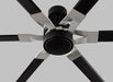 Generation Lighting Loft 62 Inch LED Ceiling Fan Midnight Black Finish (6LFR62MBKD)