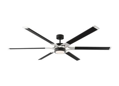 Generation Lighting Loft 72 Inch LED Ceiling Fan Midnight Black Finish (6LFR72MBKD)