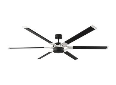 Generation Lighting Loft 72 Inch LED Ceiling Fan Midnight Black Finish (6LFR72MBKD)