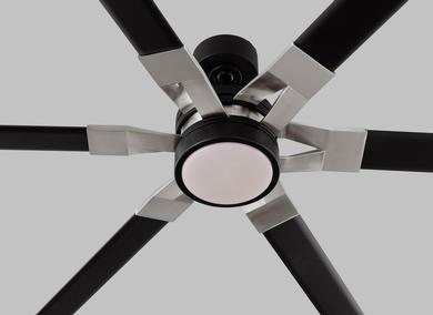 Generation Lighting Loft 72 Inch LED Ceiling Fan Midnight Black Finish (6LFR72MBKD)