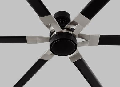 Generation Lighting Loft 72 Inch LED Ceiling Fan Midnight Black Finish (6LFR72MBKD)