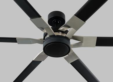 Generation Lighting Loft 96 Inch LED Ceiling Fan Midnight Black Finish (6LFR96MBKD)