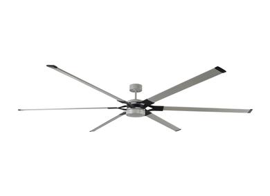 Generation Lighting Loft 96 Inch LED Ceiling Fan Painted Brushed Steel Finish (6LFR96PBSD)