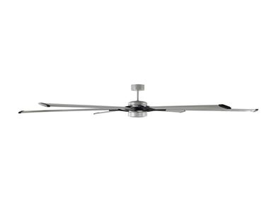 Generation Lighting Loft 96 Inch LED Ceiling Fan Painted Brushed Steel Finish (6LFR96PBSD)