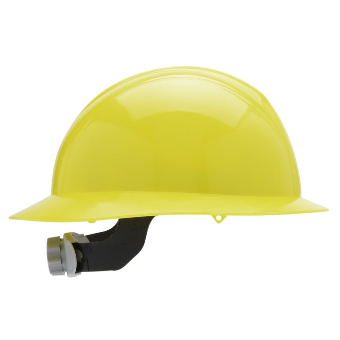 NSI 4 Point Suspension Ratchet Adjustment PP Full Brim Yellow Safety Helmet 52-62Cm ANSI Z89.1-2014 Type I Class E CE EN397 (SH-200Y)