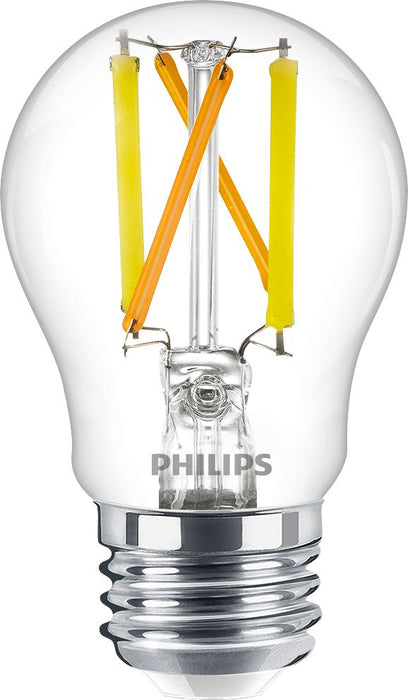 Philips 5A15/PER/UD/CL/G/E26/WGD 6/2PF T20 564385 5W LED A15 Bulb 120V 450Lm 2200-2700K Warm Glow 95 CRI E26 Base (929002986503)